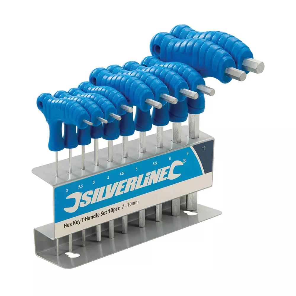 silverline-hex-key-t-handle-set-2-10mm Silverline Hex Key T-Handle Set - 2-10mm
