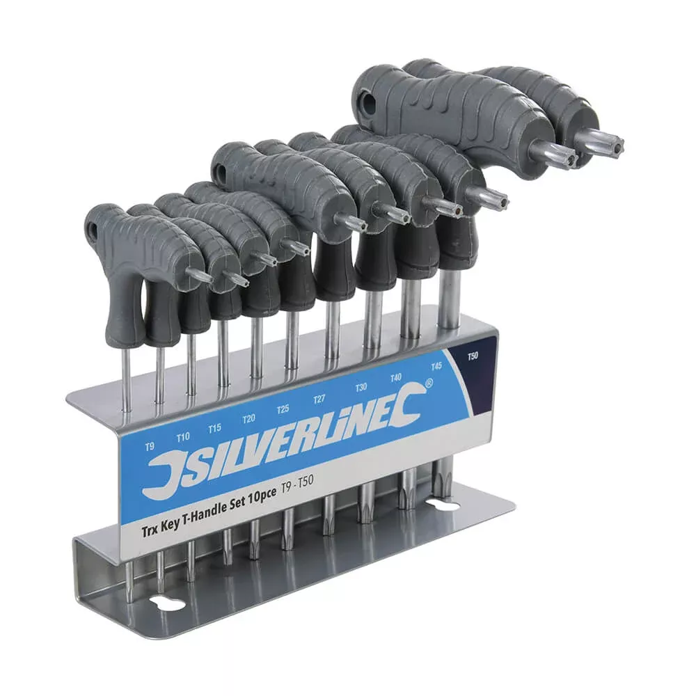 silverline-torx-key-t-handle-set-t9-t50 Silverline Torx Key T-Handle Set - T9-T50