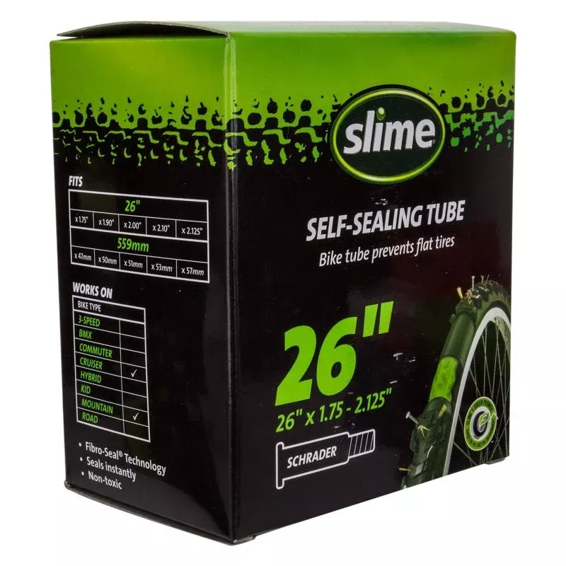 slime-self-sealing-tube-26-x-1-75-2-125-schrader-valve Slime Self-Sealing Tube - 26 x 1.75 - 2.125 Schrader Valve