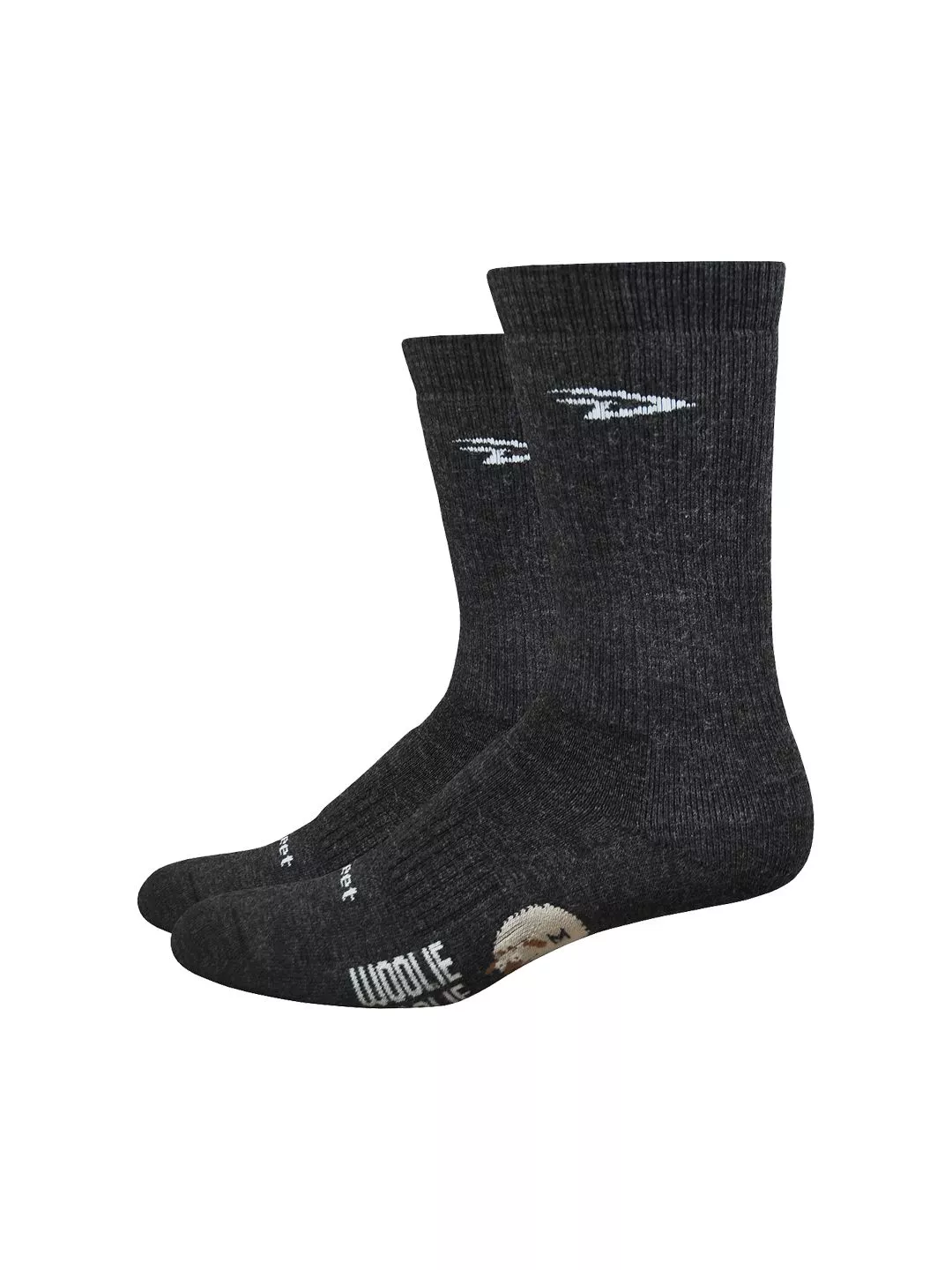 sock-defeet-woolie-boolie-6-d-logo-small-charcoal Sock DeFeet Woolie Boolie 6" D-Logo Small Charcoal