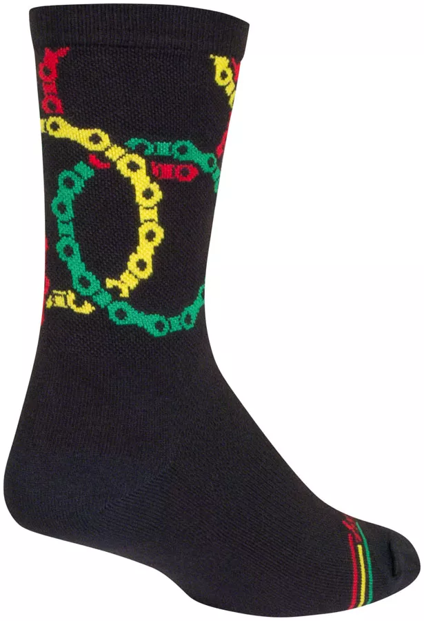 sockguy-connected-crew-socks-6-black-multi-large-x-large SockGuy Connected Crew Socks - 6" Black/Multi Large/X-Large