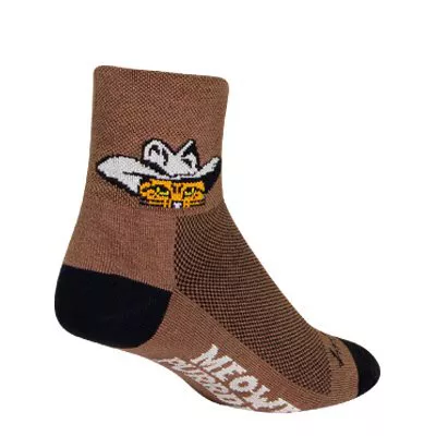 sockguy-meowdy-3-socks-5-9-brown Sockguy Meowdy 3" Socks 5-9 Brown