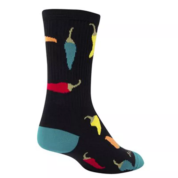sockguy-peppers-crew-socks-black Sockguy Peppers Crew Socks, Black