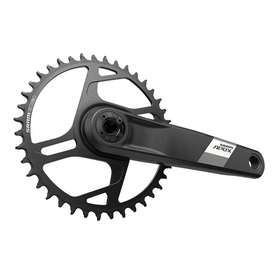 sram-apex-1-wide-crankset-170mm-12-speed-40t-direct-mount-dub-spindle-interface- SRAM Apex 1 Wide Crankset - 170mm 12-Speed 40t Direct Mount DUB Spindle Interface BLK D1
