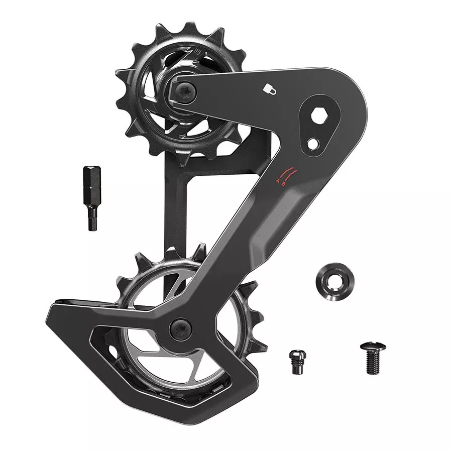 sram-eagle-t-type-axs-rear-derailleur-cage-kit-compatible-all-eagle-t-type-rear- SRAM Eagle T-Type AXS Rear Derailleur Cage Kit - Compatible all Eagle T-Type Rear Derailleurs Carbon Cage