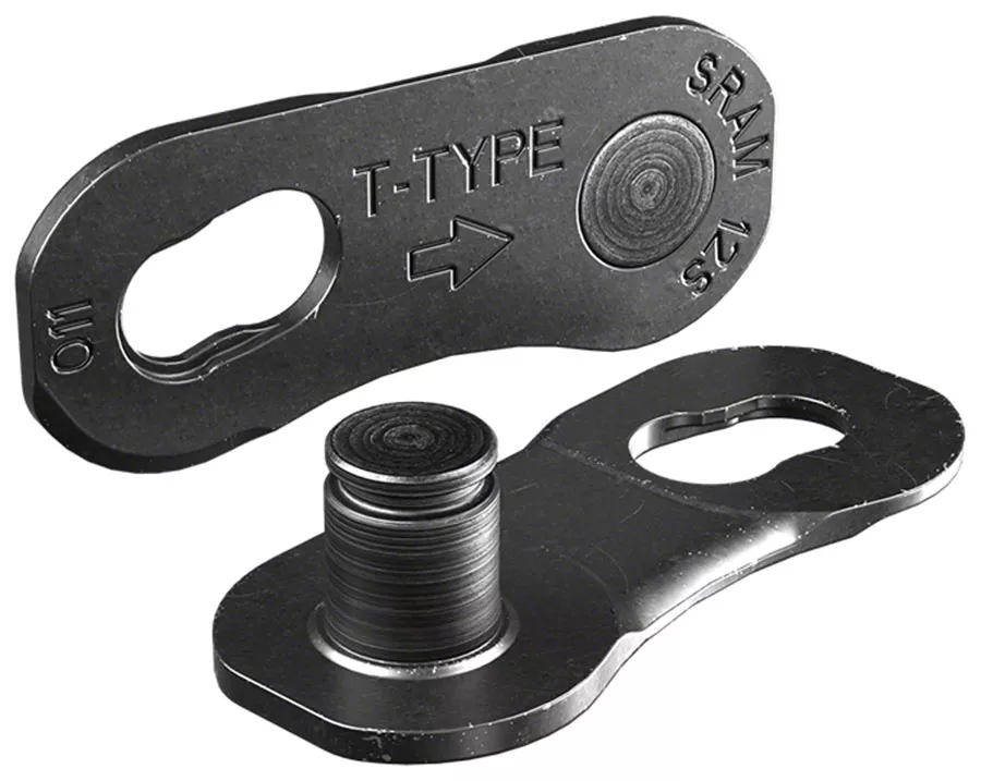 sram-eagle-t-type-powerlock-flattop-connector-link-12-speed-eagle-t-type-flattop SRAM Eagle T-Type PowerLock Flattop Connector Link - 12-Speed For Eagle T-Type Flattop Chain Only PVD Coated BLK 50 Pack