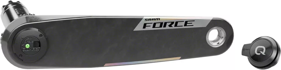 sram-force-axs-left-crank-arm-power-meter-spindle-assembly-175mm-12-13-speed-dub SRAM Force AXS Left Crank Arm Power Meter Spindle Assembly - 175mm 12/13-Speed DUB PM Spindle Carbon E1