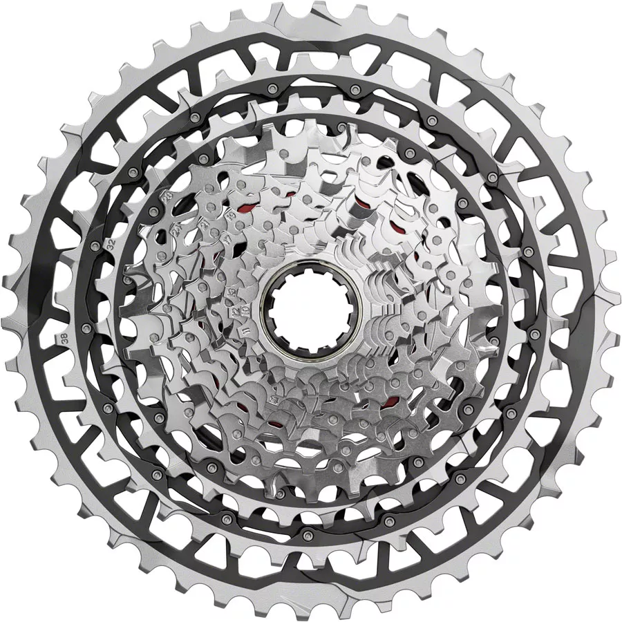 SRAM Force XPLR XG-1371 Cassette - 13-Speed 10-46t For XDR Driver Silver E1