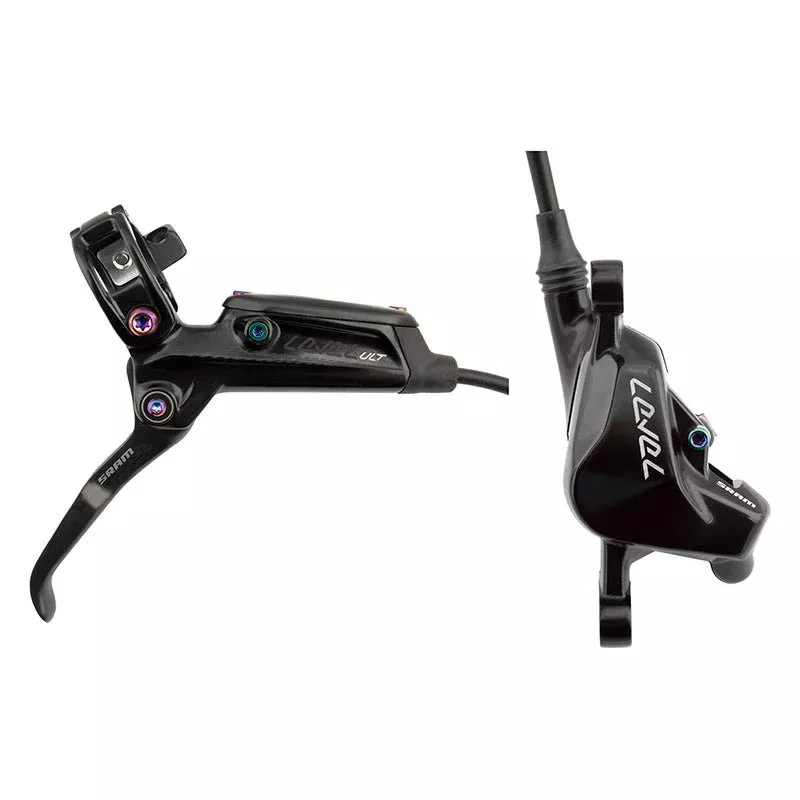 sram-level-ultimate-disc-brake-lever-front-hydraulic-post-mount-blk-rainbow-hard SRAM Level Ultimate Disc Brake Lever - Front Hydraulic Post Mount BLK Rainbow Hardware B1