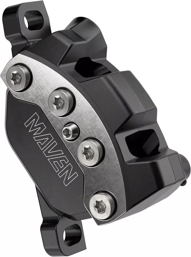 sram-maven-ultimate-disc-brake-caliper-assembly-front-rear-post-mount-4-piston-s SRAM Maven Ultimate Disc Brake Caliper Assembly - Front/Rear Post Mount 4-Piston Silver/BLK A1