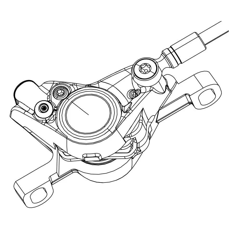 sram-replacement-red-etap-hrd-caliper-post-mount-front-rear-falcon-gray SRAM Replacement Red eTap HRD Caliper Post Mount Front/Rear Falcon Gray