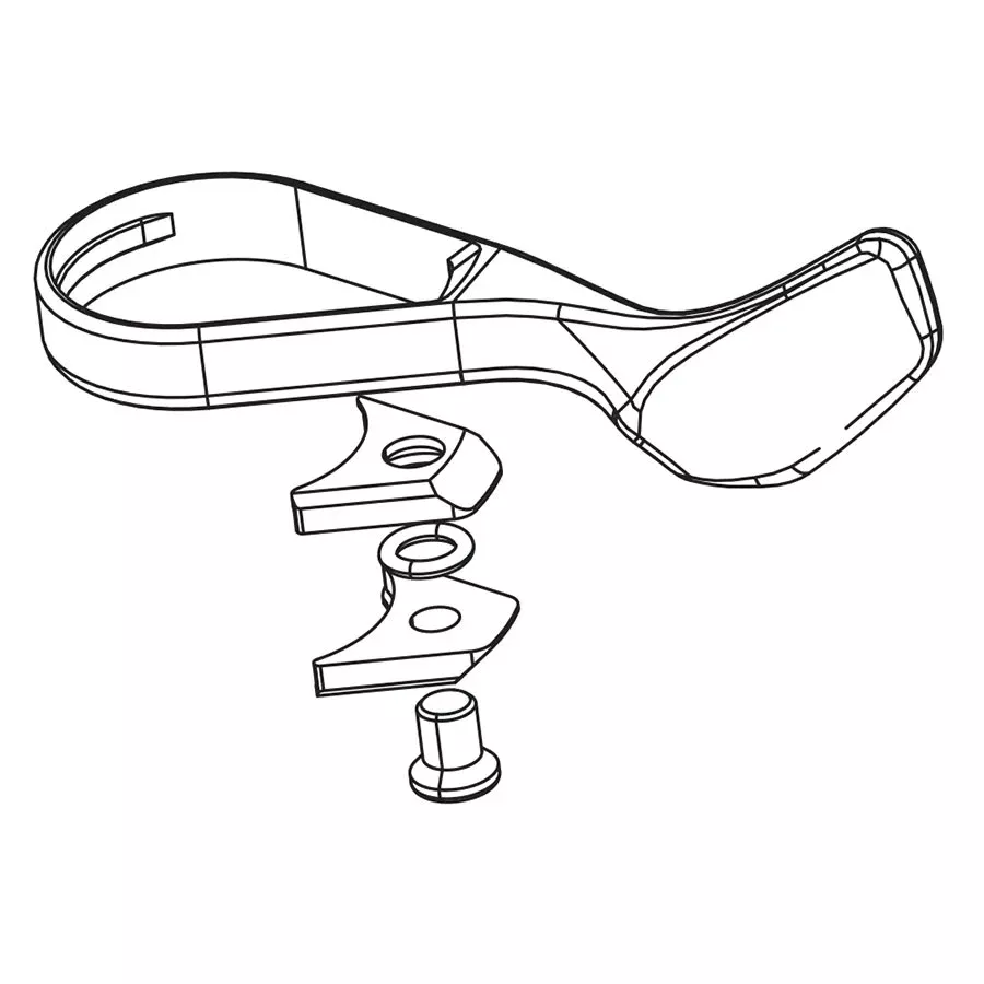 sram-xx1-eagle-trigger-pull-thumb-lever-kit-right SRAM XX1 Eagle Trigger Pull (Thumb) Lever Kit Right
