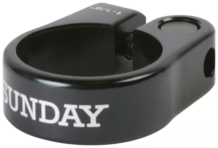 sunday-slim-seatpost-clamp-1-1-8-bolt-on-black Sunday Slim Seatpost Clamp - 1-1/8" Bolt-On Black