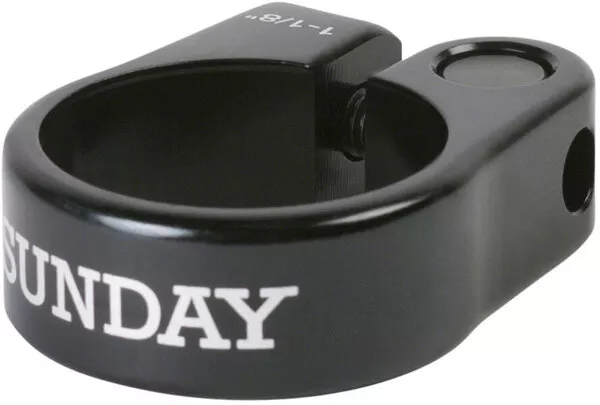 SundaySunday Slim Seatpost Clamp - 1-1/8", Black