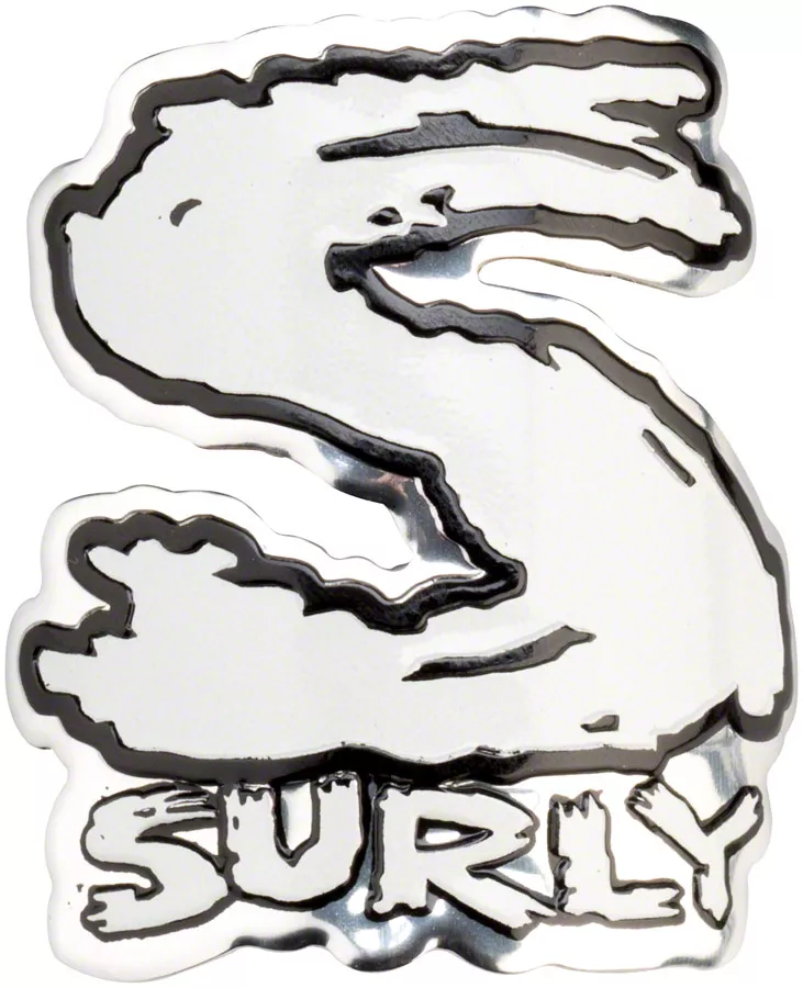 Surly Headbadge (White)