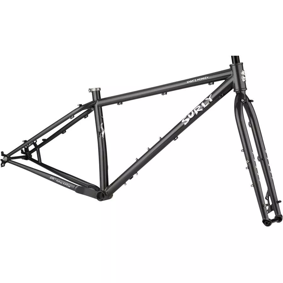 Surly Karate Monkey Frameset – 27.5″, Steel, Hi-Viz Black