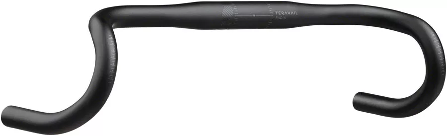 teravail-radia-12-drop-handlebar-aluminum-31-8mm-38cm-black Teravail Radia 12 Drop Handlebar - Aluminum 31.8mm 38cm Black