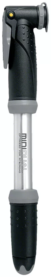 topeak-mini-dual-mini-pump-140psi-silver-black Topeak Mini Dual Mini Pump - 140psi Silver/Black