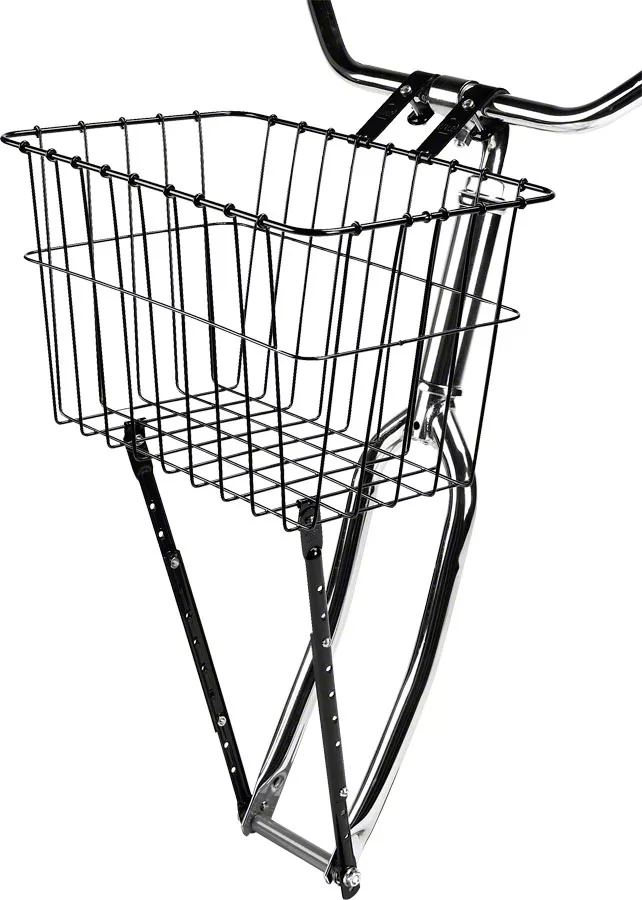 wald-198-front-basket-with-adjustable-leg-gloss-black Wald 198 Front Basket with Adjustable Leg: Gloss Black