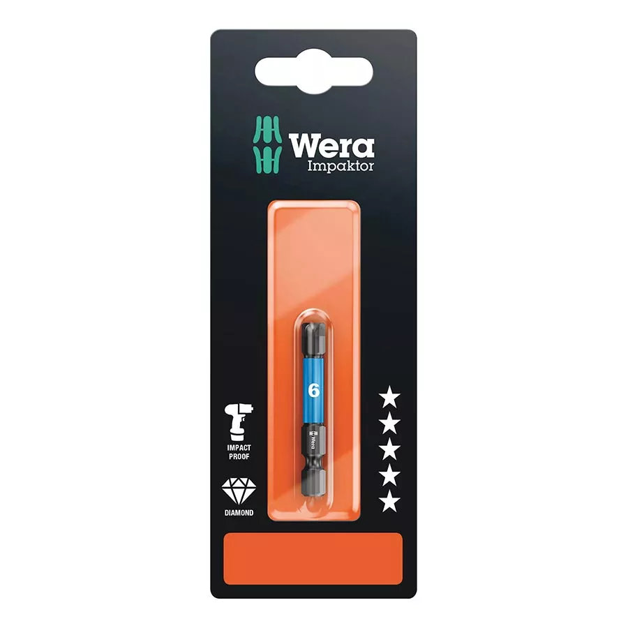 Wera 840/4 IMP DC Impaktor bits SB Hex-Plus