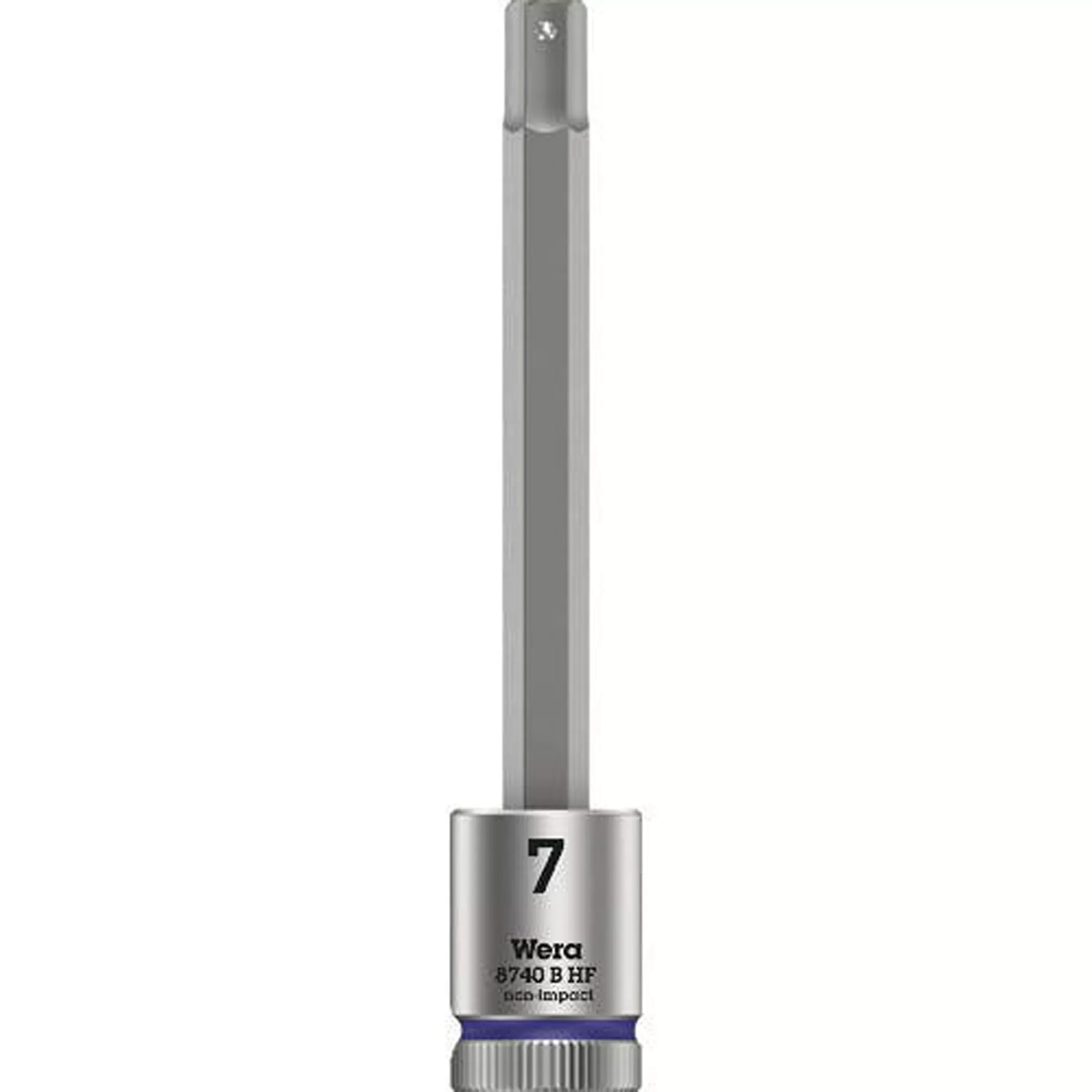 Wera Tool 3/8" 8740 B HF1 Zyklop Long Hex Bit Socket 7mm