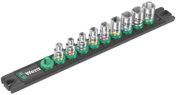 wera1-4-magnetic-socket-rail-4-socket-set Wera1/4" Magnetic Socket Rail A 4 Socket Set