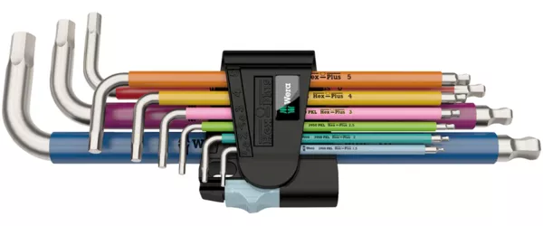 wera3950-9-hex-plus-l-key-hex-wrench-set Wera3950/9 Hex-Plus L-Key Hex Wrench Set