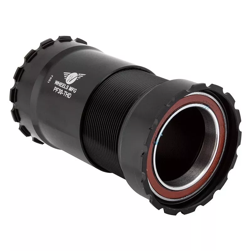 wheels-manufacturing-pressfit-30-bottom-bracket-angular-contact-bearings-threade Wheels Manufacturing PressFit 30 Bottom Bracket Angular Contact Bearings Threaded BLK