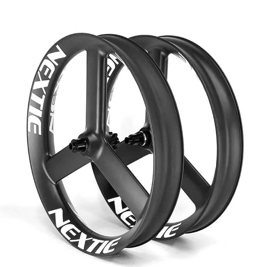 [Wild Dragon II] 27.5″ Carbon Tri-Spoke Fat Bike Wheelset 85mm