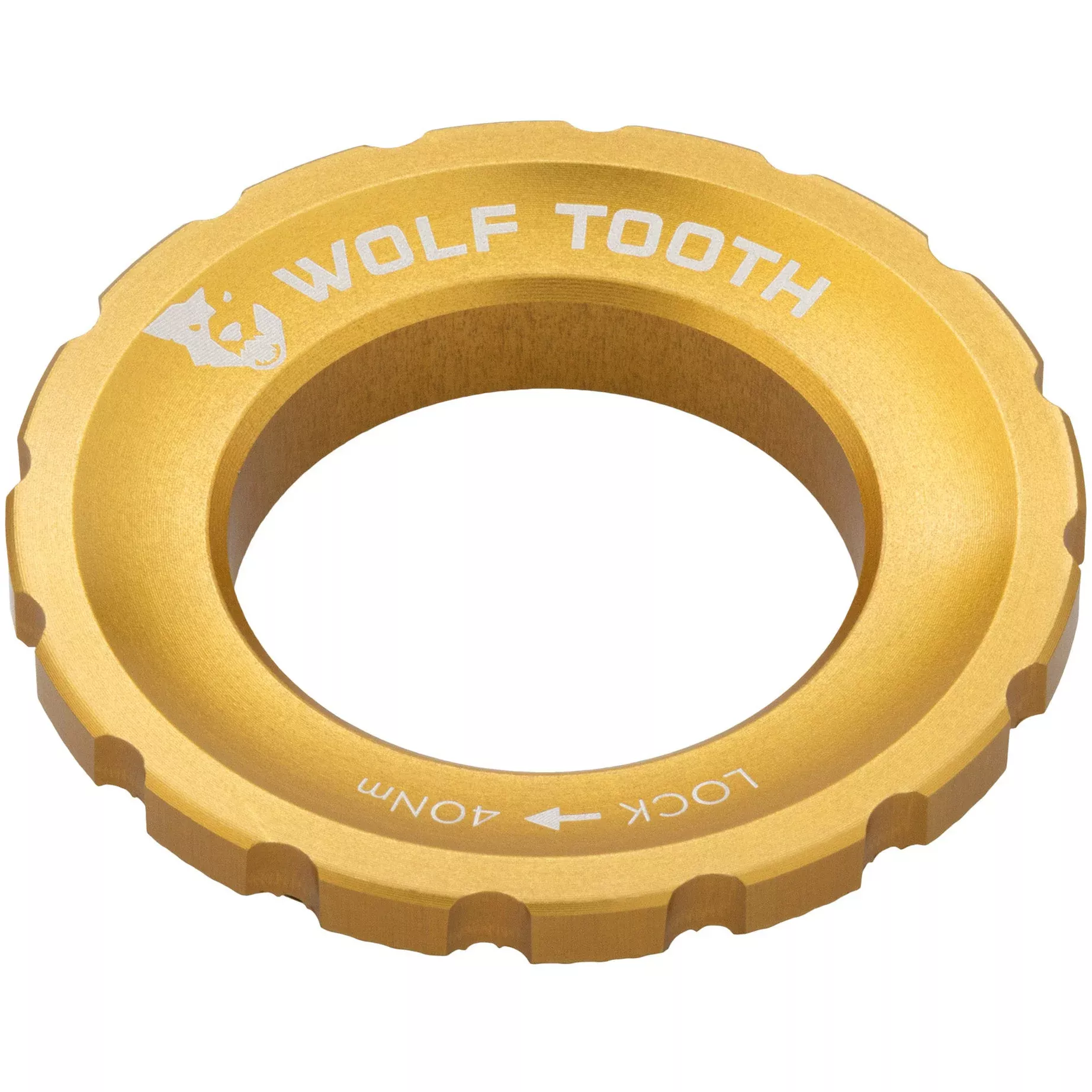 wolf-tooth-centerlock-rotor-lockring-external-splined-gold Wolf Tooth CenterLock Rotor Lockring - External Splined Gold