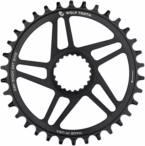 Wolf ToothDirect Mount Chainrings for Shimano Cranks, Drop-Stop ST, Boost 3mm Offset