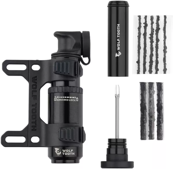 wolf-toothencase-pump-30cc-with-tubeless-tire-plug-tool Wolf ToothEnCase Pump 30cc with Tubeless Tire Plug Tool