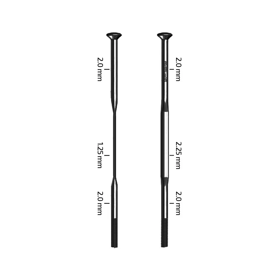 zipp-sapim-cx-sprint-spokes-straight-pull-black-226mm-3pcs Zipp Sapim CX-Sprint Spokes Straight Pull Black 226mm 3pcs