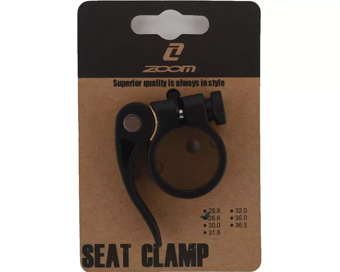 zoom-alloy-quick-release-seatpost-clamp-black-28-6mm Zoom Alloy Quick Release Seatpost Clamp (Black) (28.6mm)